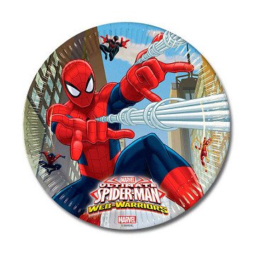 Spiderman plates, 8 pcs.