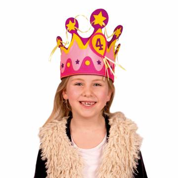 Crown Fabric Girl, 1-5 years