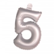 Number Balloon 5 Silver