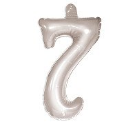 Number Balloon 7 Silver