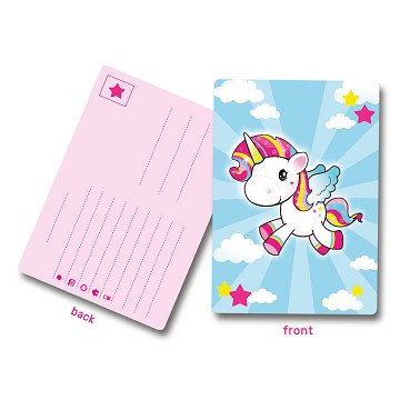 Unicorn Invitations, 8pcs.