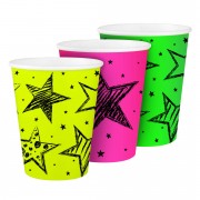 Neon Party Cups, 6 pcs.
