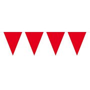 Wimpelkette XL Rot, 10mtr.