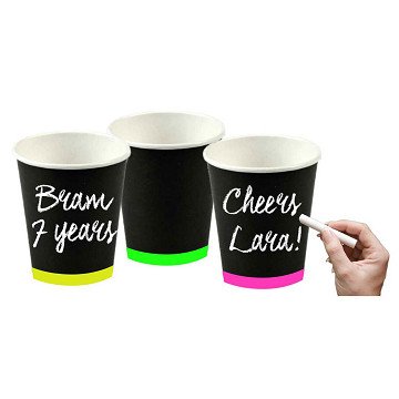 Writable Cups, 6 pcs.