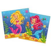 Napkins Mermaid, 20 pcs.