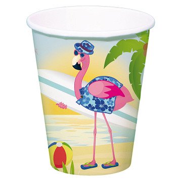 Flamingo Cups, 8 pcs.