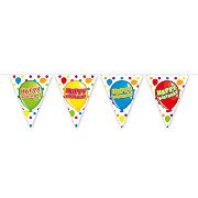 Wimpelkette „Happy Birthday“, 6 m.