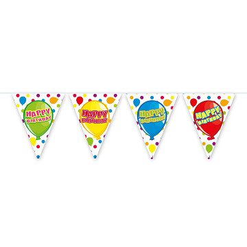 Happy Birthday bunting, 6mtr.