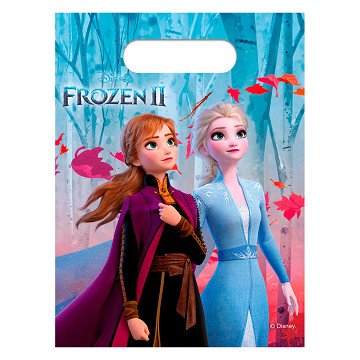 Disney Frozen 2 Uitdeelzakjes, 6st.