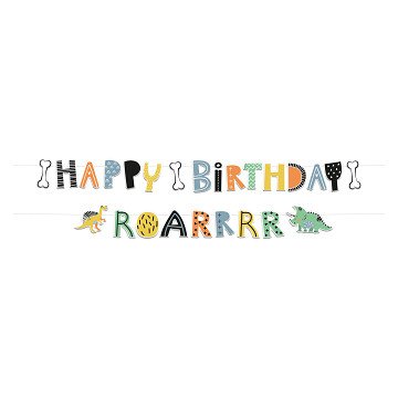 Letter banner Dino Roars, 2 pcs.