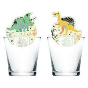 Glass decoration Dino Roars, 6 pcs.