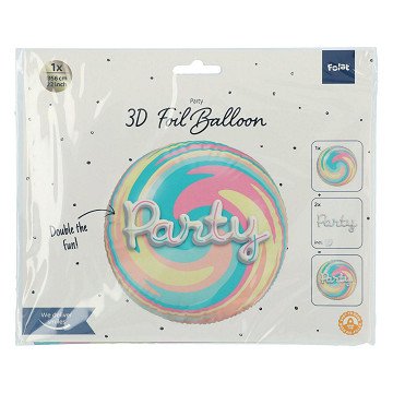 3D Folienballon 'Party' 56cm