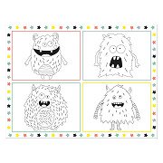 Coloring page Placemat Monster Bash, 6 pcs.