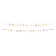 Letter garland Unicorns & Rainbows, 2 pcs.