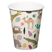 Pappbecher Wildtiere 6tlg.
