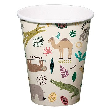 Paper Cups Wild Animals 6pcs.