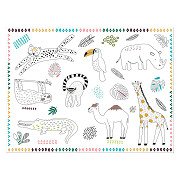 Coloring Placemats Wild Animals 6pcs.