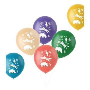 Latexballons Wildtiere, 6 Stück