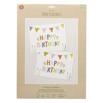 Paper Placemats Eco Party 6 pcs.
