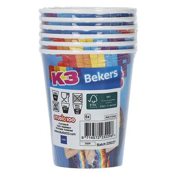 K3 Becher, 6 Stk.