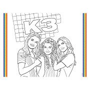 K3 Placemats Coloring Pages, 6 pcs.