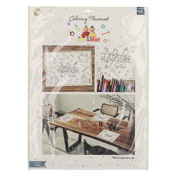 Buurman & Buurman Placemats Kleurplaten, 6st.