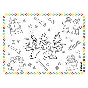 Neighbor & Neighbor Placemats Coloring Pages, 6pcs.