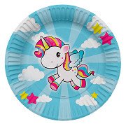 Unicorn Plates, 8pcs.