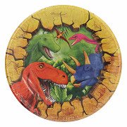 Dino Plates, 8 pcs.