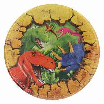Dino Plates, 8 pcs.