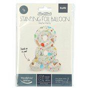 Stehender Folienballon Joyful Party Zahl 8 -72cm