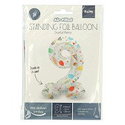 Standing Foil Balloon Joyful Party Number 9 -72cm