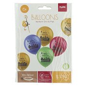 Balloons Welcome Santa & Piet, 6 pcs.