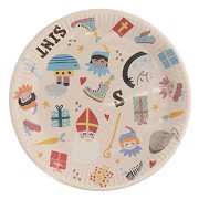 Plates Saint Nicholas and Piet, 8 pcs.