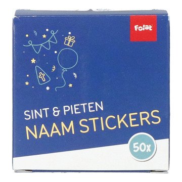 Geschenk-Namensaufkleber Sankt Nikolaus und Piet, 50 Stk.