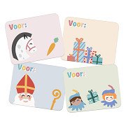 Gift Name Stickers Saint Nicholas and Black Petes, 50 pcs.