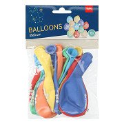 Latex Balloons Welcome Santa and Pieten, 12 pcs.