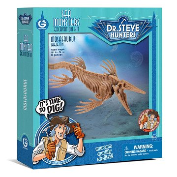 Geoworld Zeemonsters Uitgraaf Kit - Mosasaurus Skelet