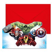 Einladungen und Umschläge FSC Avengers Infinity Stones, 6 Stück.
