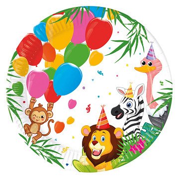 Pappteller FSC Jungle Balloons, 8 Stk.