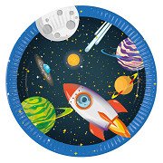 Paper Plates FSC Rocket Space, 8 pcs.