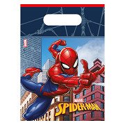 Papieren Feestzakjes Spider-Man Crime Fighter, 6st.