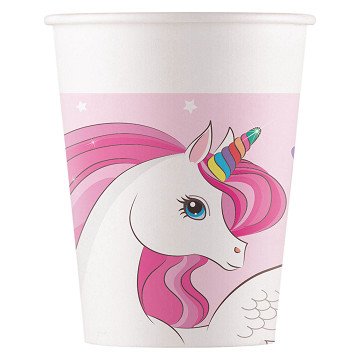 Paper Cups FSC Unicorn Rainbow Colors, 8 pcs.