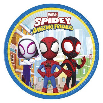 Paper Plates FSC Spidey, 8 pcs.