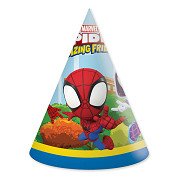 Papieren Hoedjes FSC Spidey, 6st.