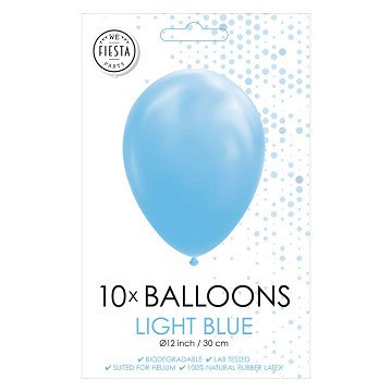 Luftballons Hellblau 30cm, 10 Stk.