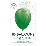 Dunkelgrüne Luftballons 30cm, 10 Stk.