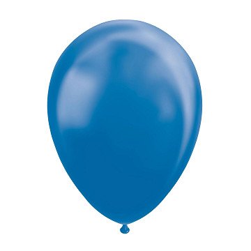 Ballonnen Metallic Blue 30cm, 10st.