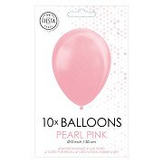 Ballonnen Pearl Roze 30cm, 10st.