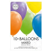 Ballons Mix Farben 30cm, 10 Stk.